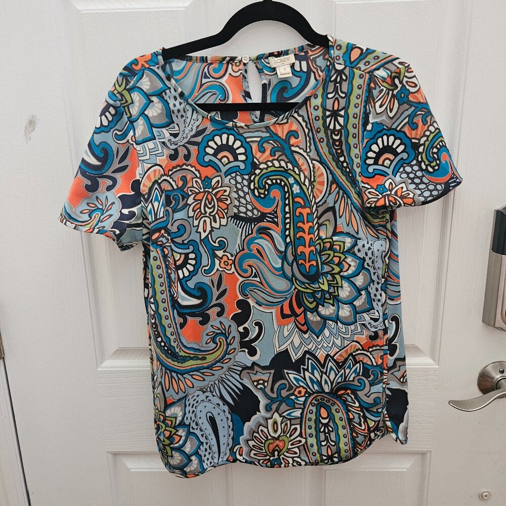 JCrew Women's Short Sleeve Blouse